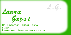 laura gazsi business card